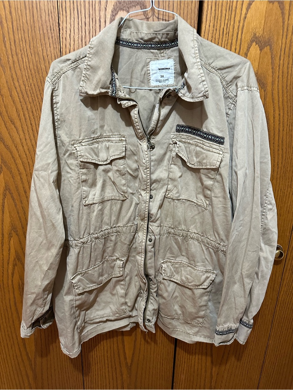 Sonoma Women’s Lightweight Utility Jacket in Beige